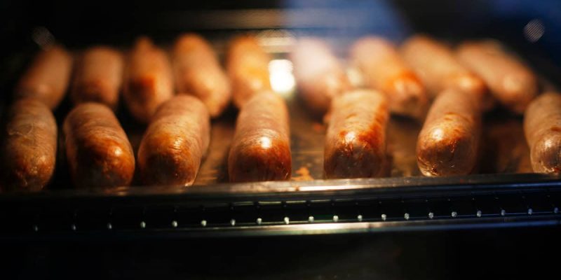 Sausage Cooking in the Oven